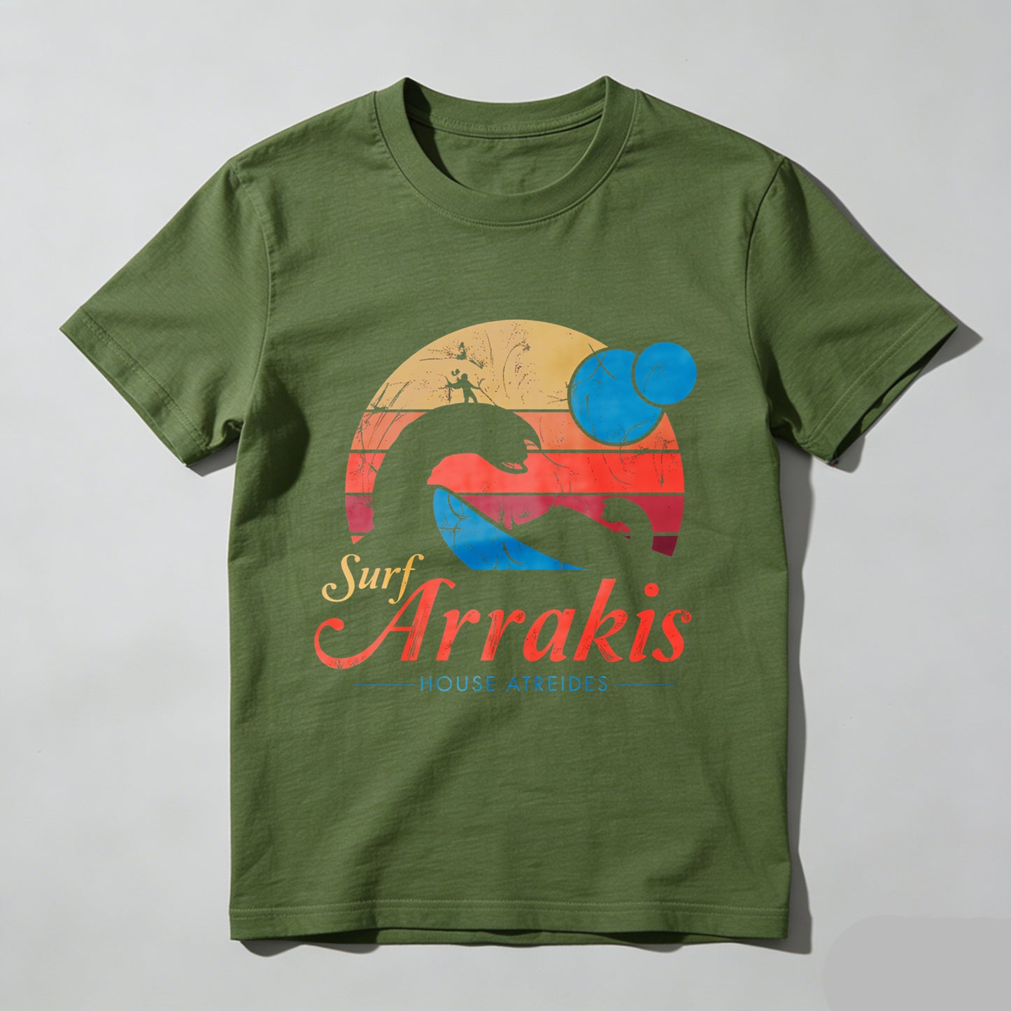 Wardrobecart Surf Arrakis House Atreides Desert Snake Sunset Unisex Classic T-shirt