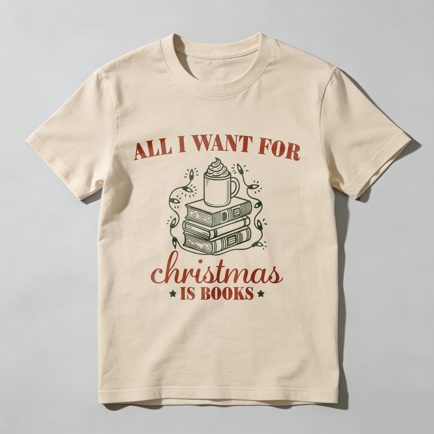 Wardrobecart All I Want For Christmas Is Books Unisex Classic T-shirt