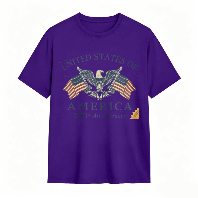 United States Of America 250th Anniversary Eagle And Flag Design T-shirt