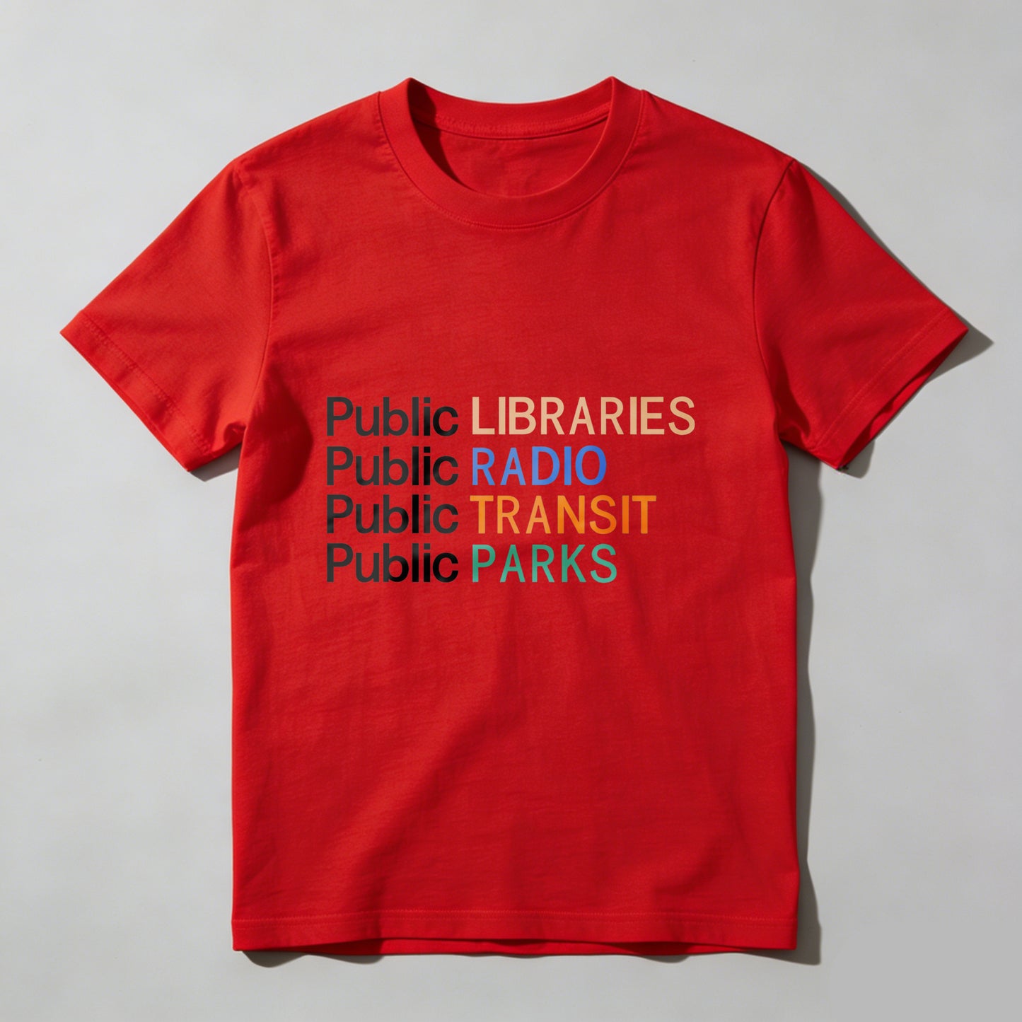 Wardrobecart Public Libraries Public Radio Public Transit Public Parks Unisex Classic T-shirt