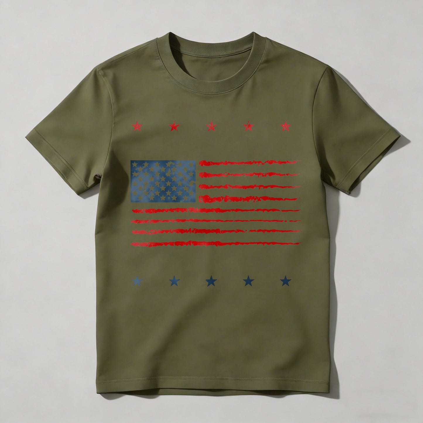 American Flag Design With Stars And Stripes T-shirt