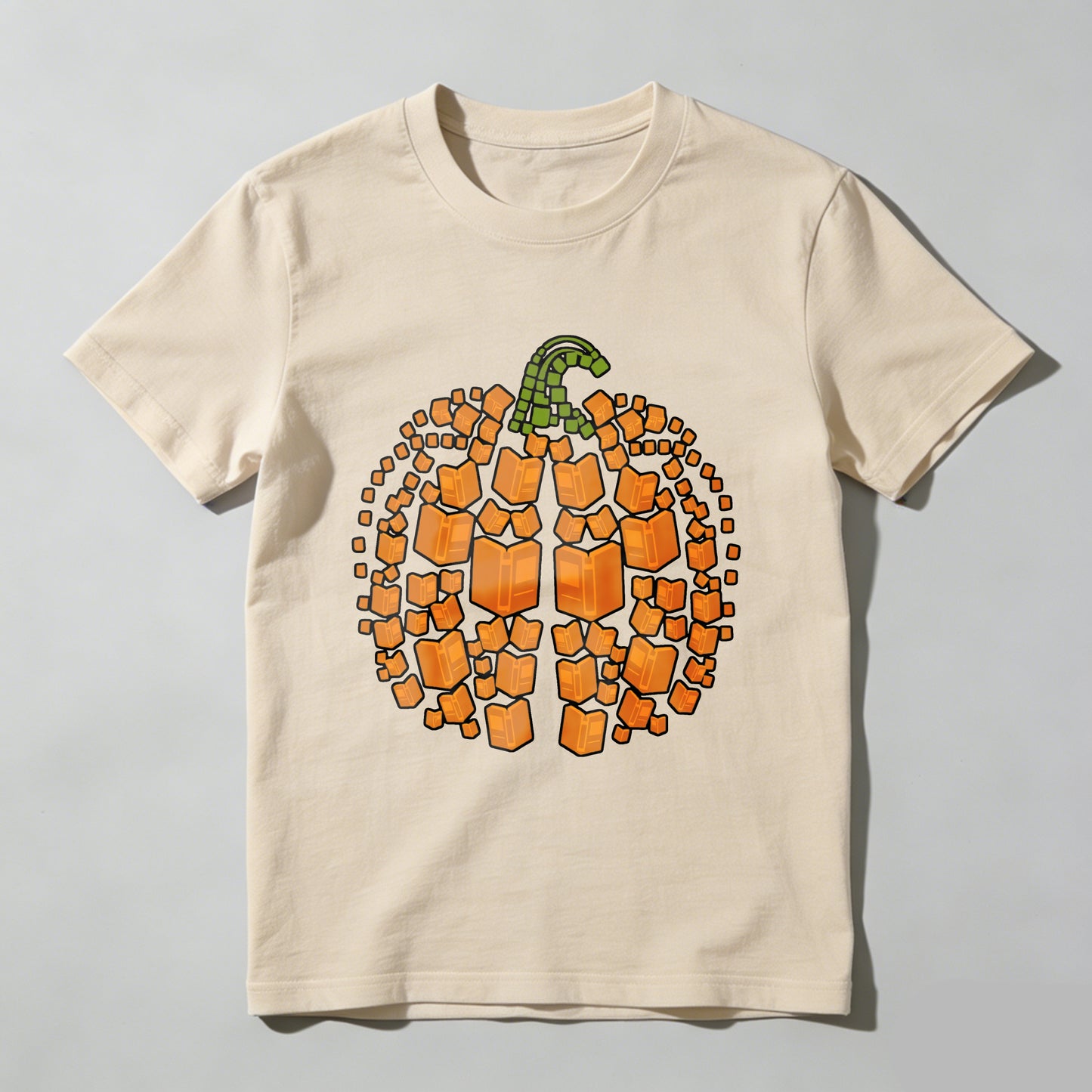 Wardrobecart Pumpkin Made Of Open Books Pattern Unisex Classic T-shirt