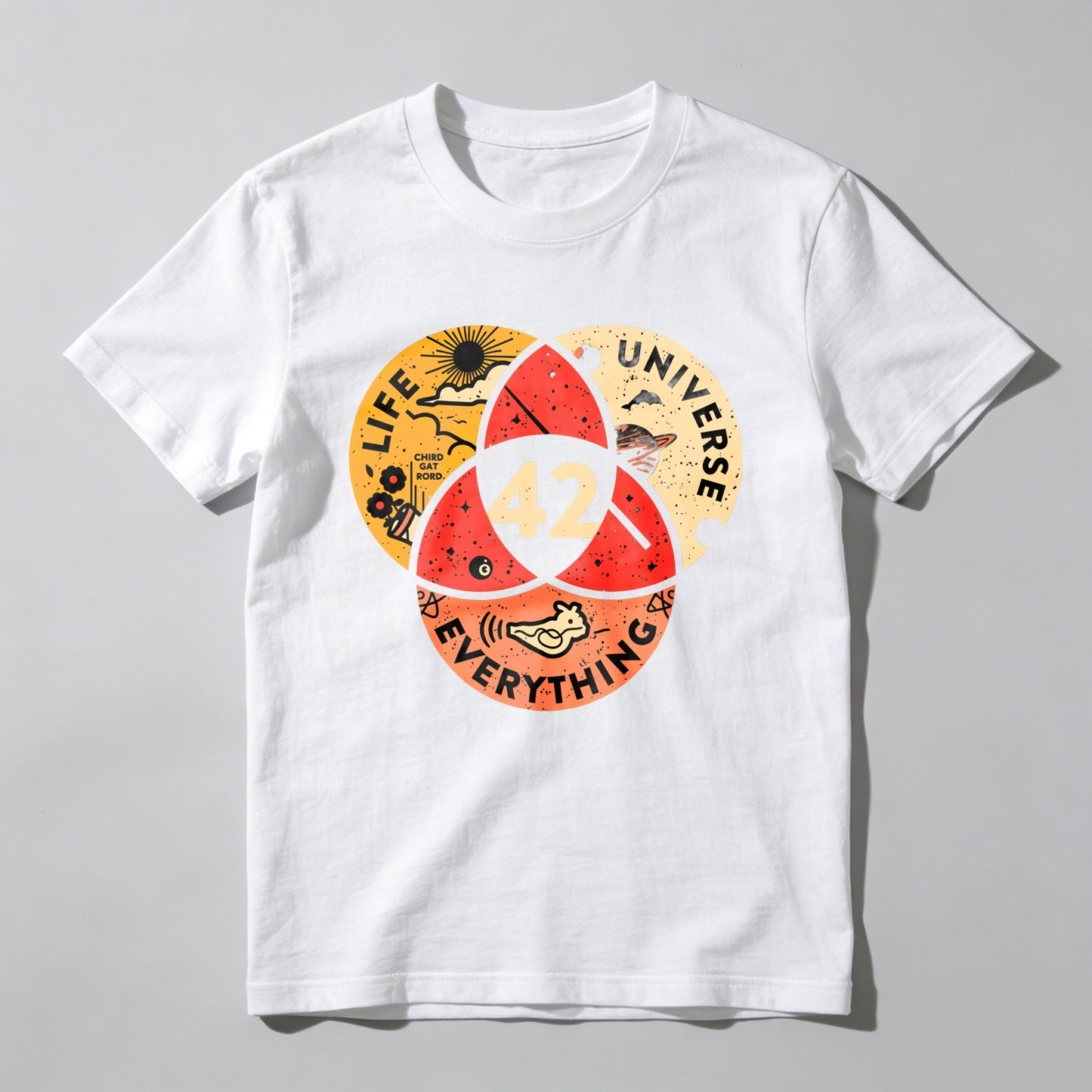Wardrobecart Life Universe Everything Number Forty Two Unisex Classic T-shirt