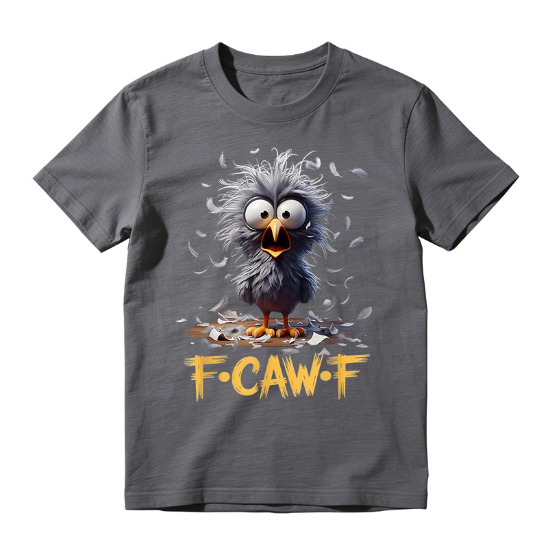 F-CAW-F Cute Cartoon Humor Graphic Tee