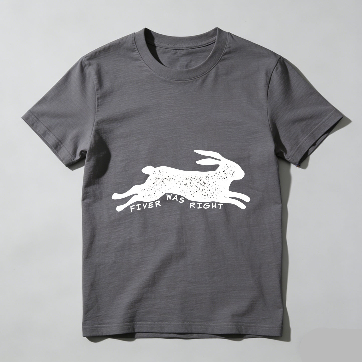 Wardrobecart Fiver Was Right Rabbit Print Unisex Classic T-shirt