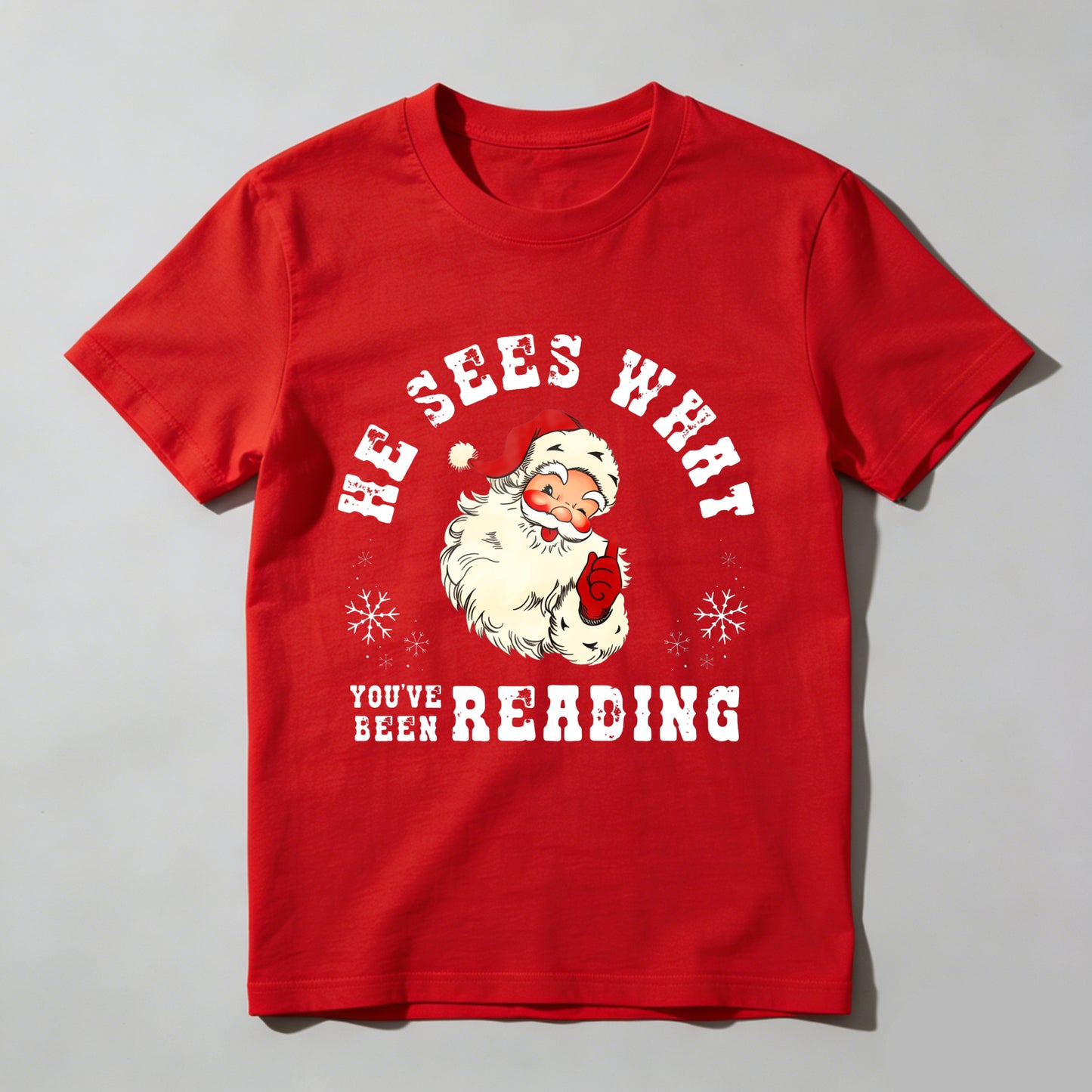 Wardrobecart He Sees What You've Been Reading Unisex Classic T-shirt