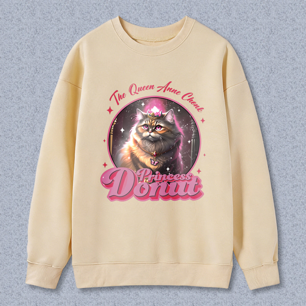Wardrobecart Cat Princess Dorut The Queen Anne Chant Unisex Classic Sweatshirt
