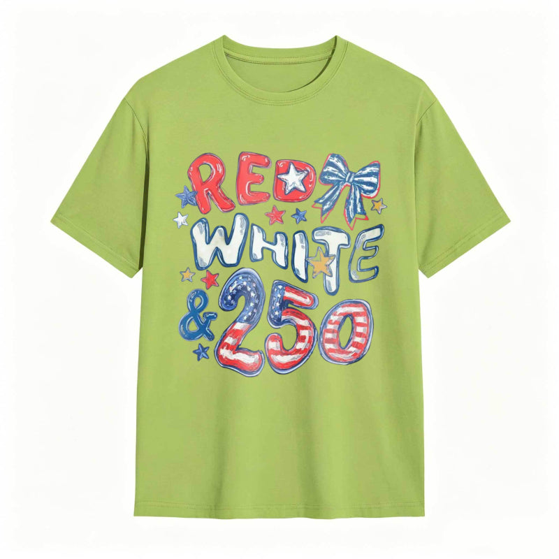 Red White and 250 Comfort Colors 4th of July T-shirt