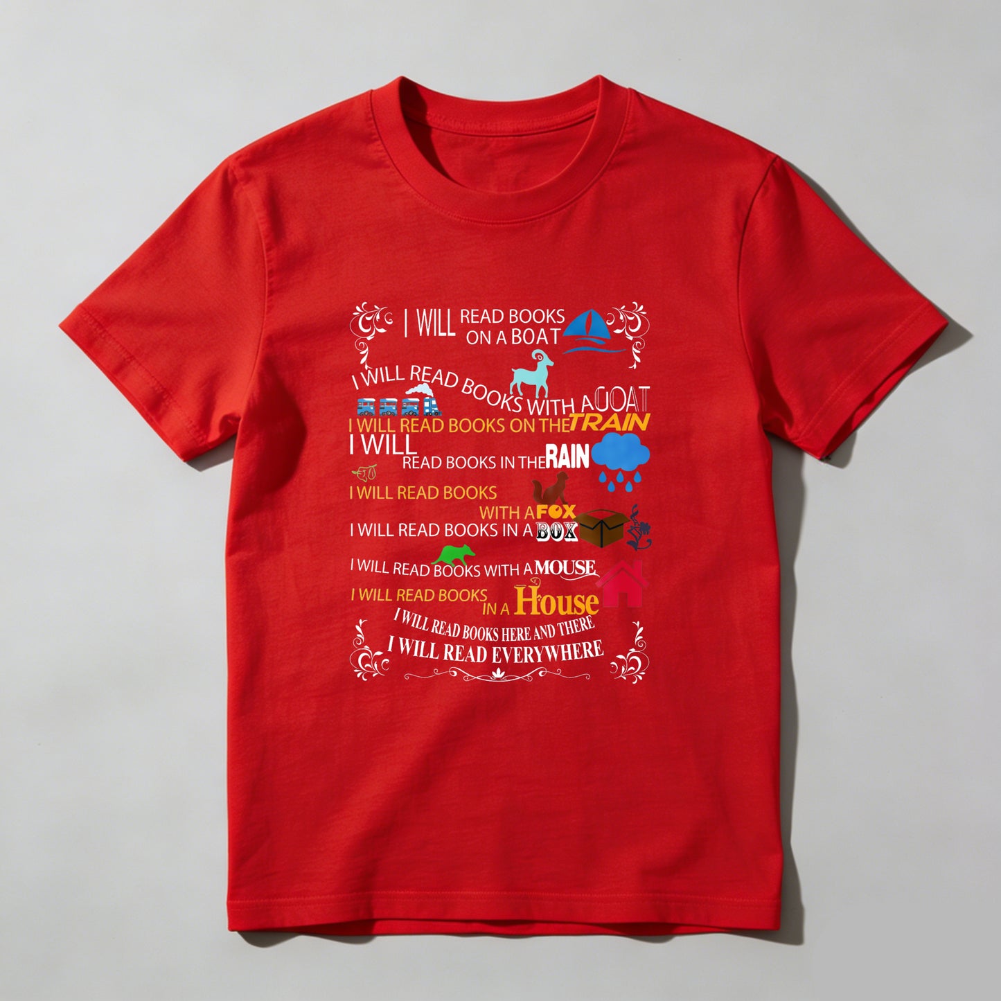 Wardrobecart I Will Read Books Everywhere Unisex Classic T-shirt