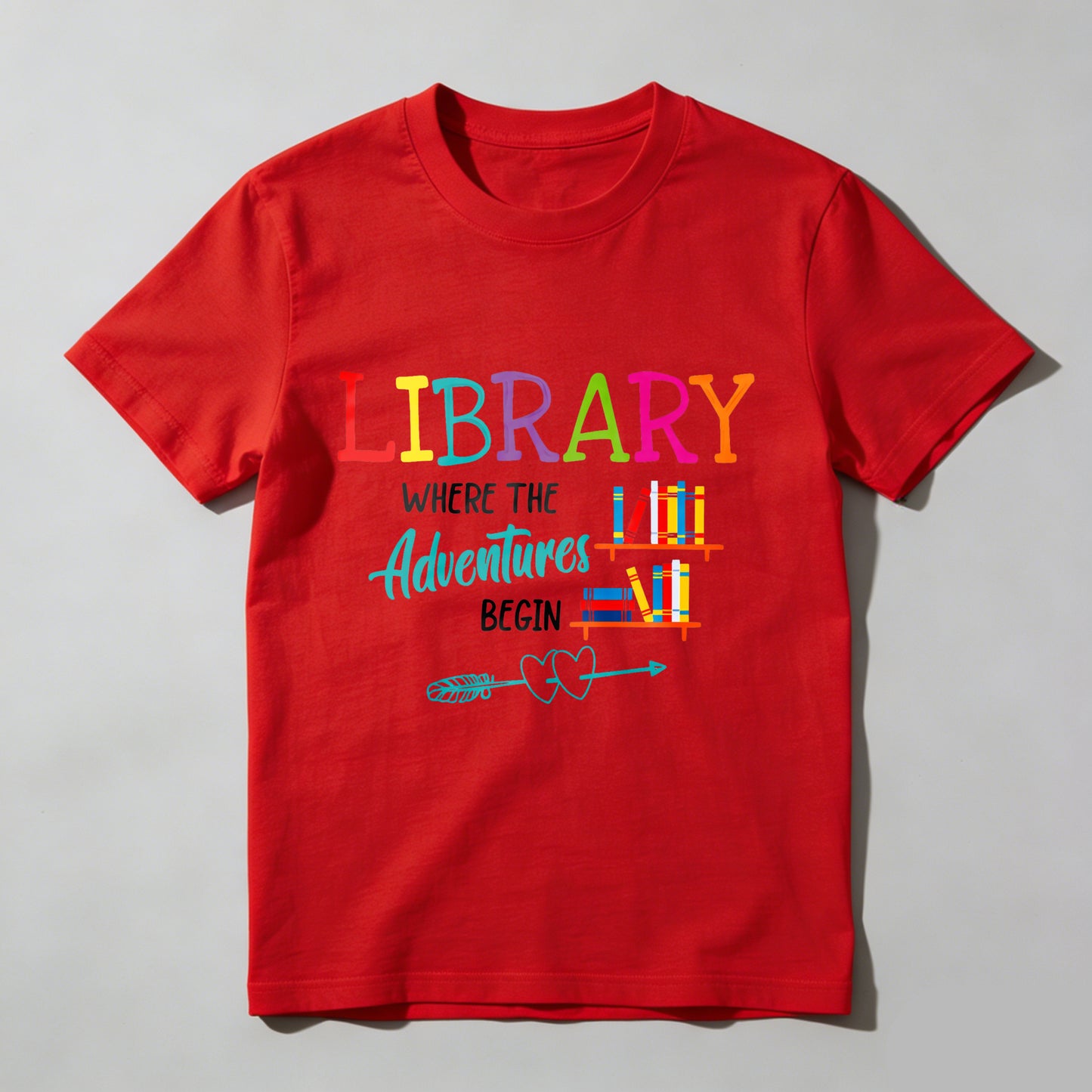 Wardrobecart Library Where The Adventures Begin Unisex Classic T-shirt