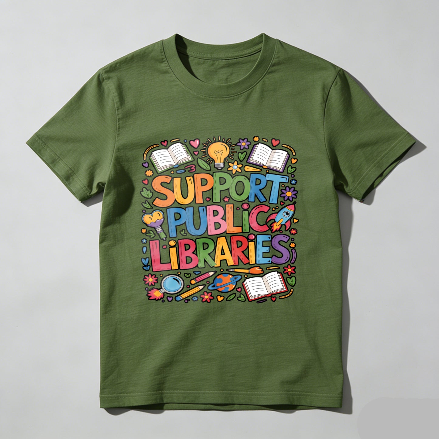 Wardrobecart Support Public Libraries Unisex Classic T-shirt