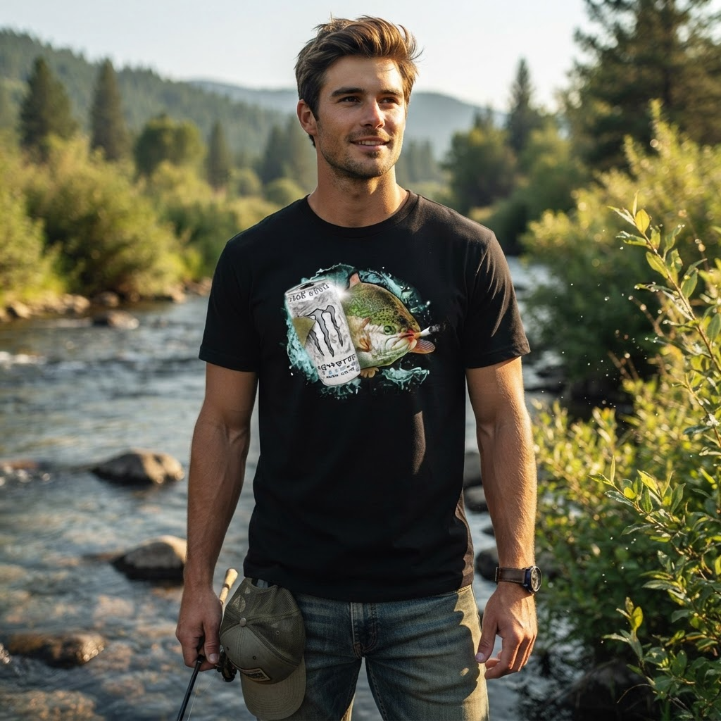 Dope Monster Fish T-Shirt | Funny Graphic Tee | Unisex