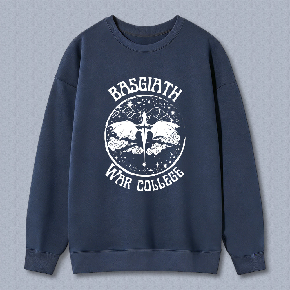 Wardrobecart Basilisk War College Dragon And Sword Design Unisex Classic Sweatshirt