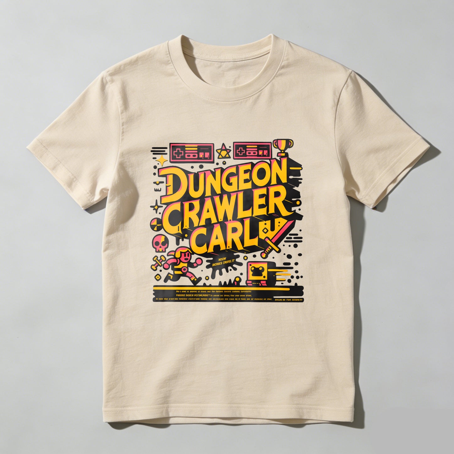 Wardrobecart Dungeon Crawler Carl Game Art Design Unisex Classic T-shirt