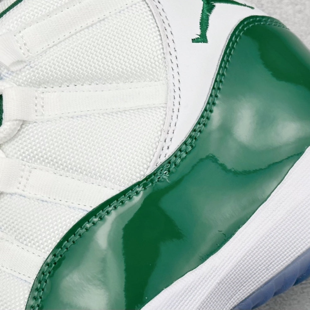 Air Jordan 11 Retro High White And Green