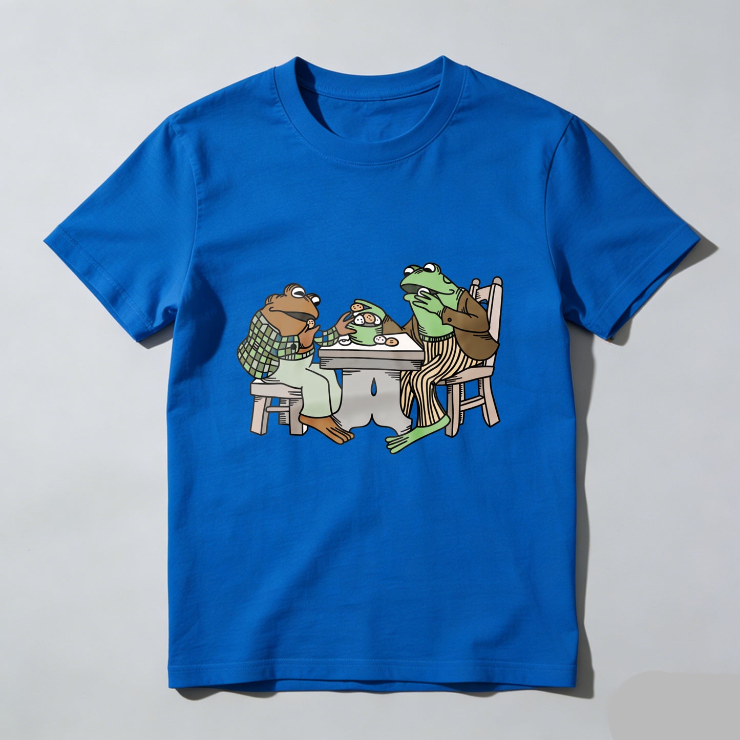 Wardrobecart Frogs Sitting At Table Eating Pizza Unisex Classic T-shirt