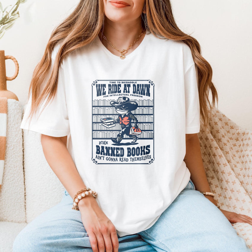 Wardrobecart We Ride At Dawn Banned Books Unisex Classic T-shirt
