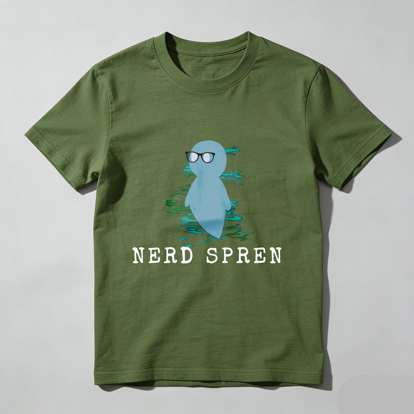 Wardrobecart Nerd Spren With Glasses And Water Ripple Effect Unisex Classic T-shirt