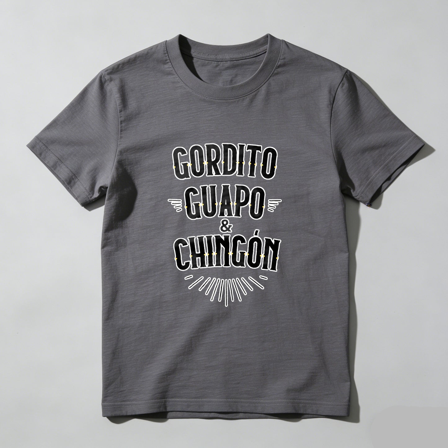 Chubby, Handsome, and Badass tshirt 100% cotton