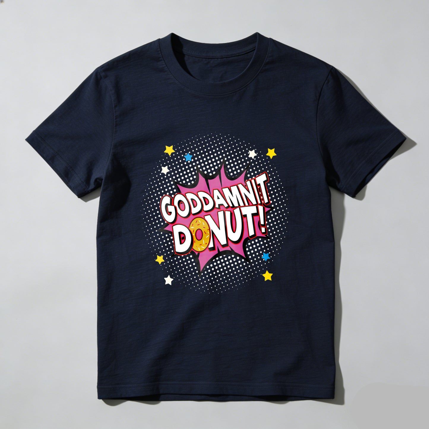 Wardrobecart Godamnit Donut Comic Style Print Unisex Classic T-shirt