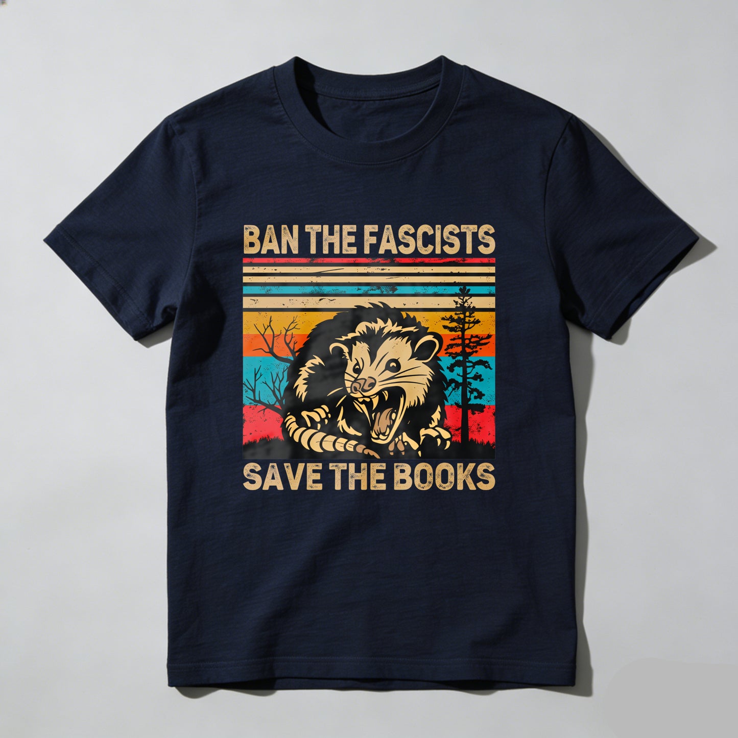 Wardrobecart Ban The Fascists Save The Books Unisex Classic T-shirt
