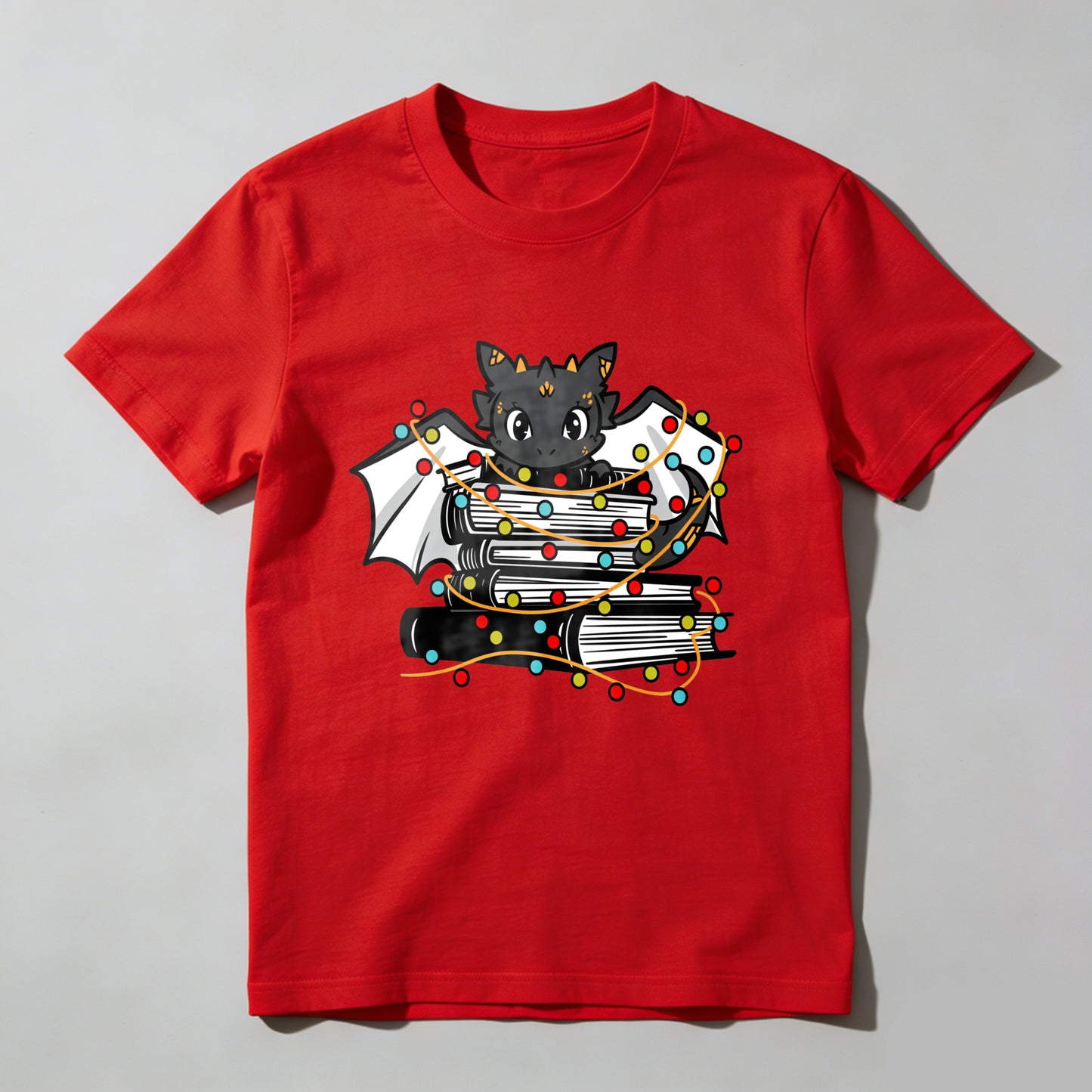 Wardrobecart Bat With Books And Lights Unisex Classic T-shirt