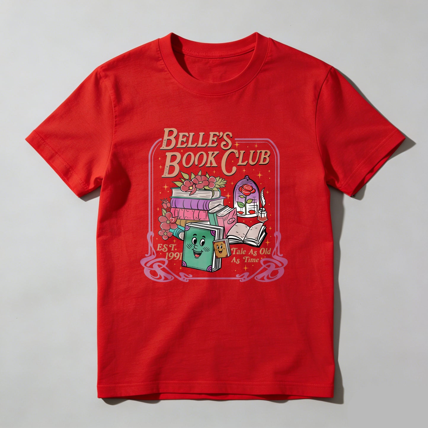 Wardrobecart Belle's Book Club Est 1991 Take As Much As Time Unisex Classic T-shirt