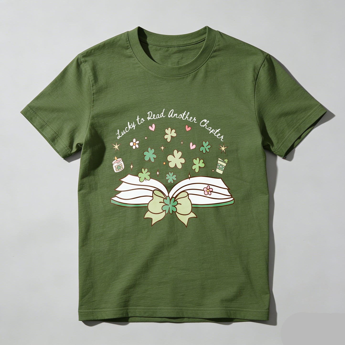 WardrobecartOpen Book With Flowers And Stars Unisex Classic T-shirt