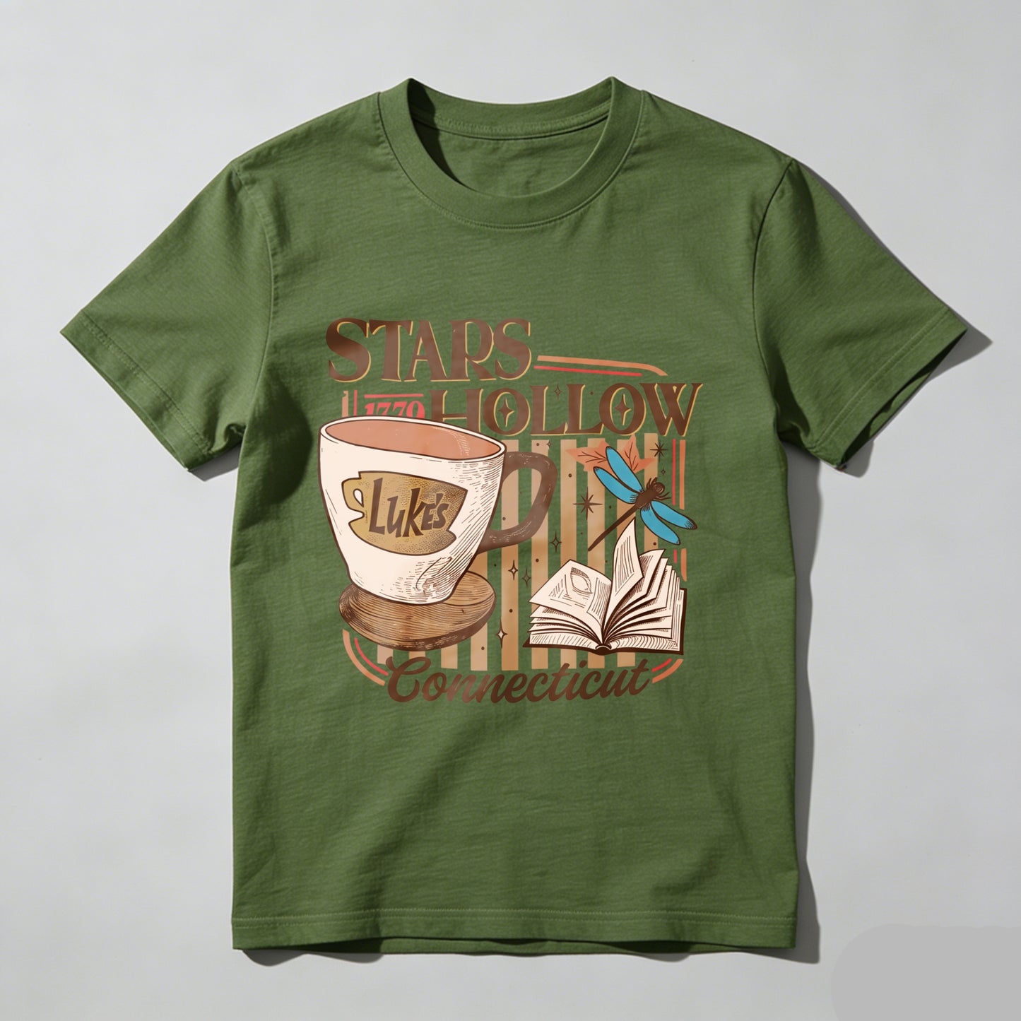 Wardrobecart Stars Hollow Luke's Diner Book Dragonfly Connecticut Unisex Classic T-shirt