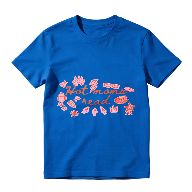 Wardrobecart Hot Moms Read With Book And Accessories Unisex Classic T-shirt