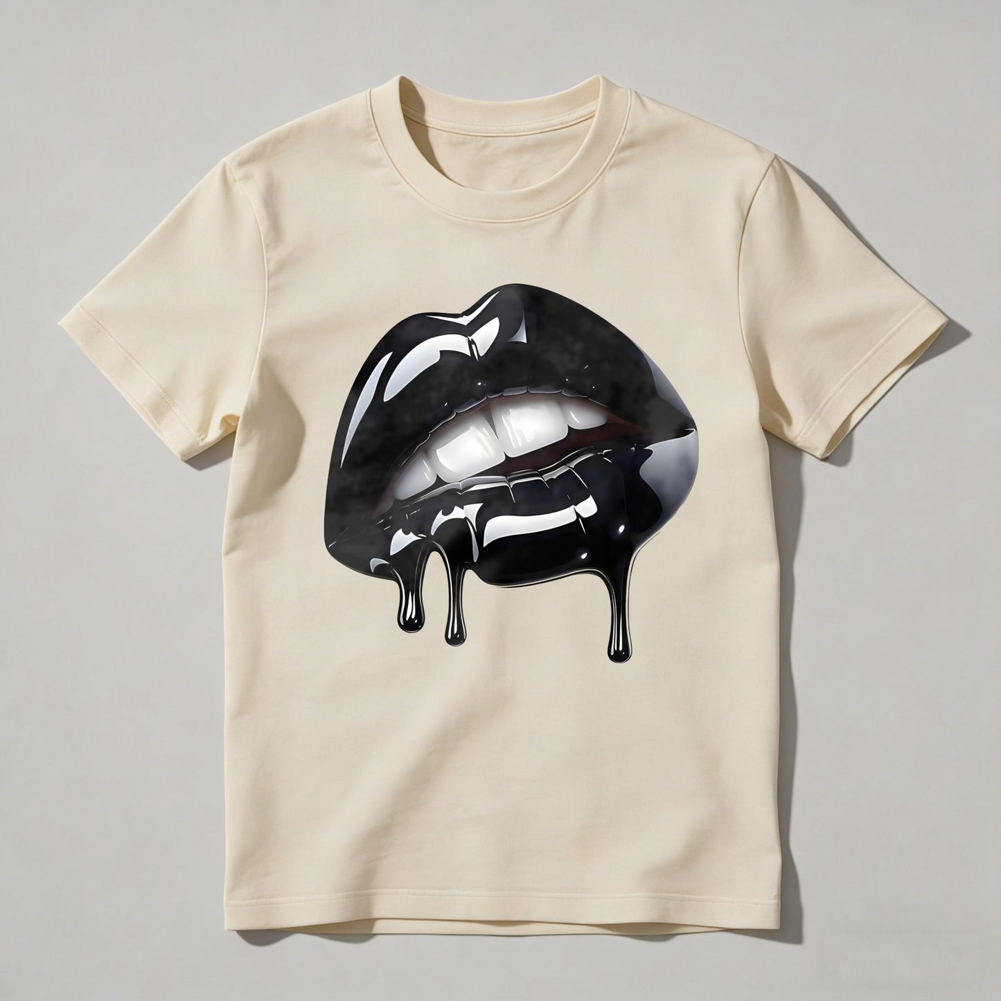 Glossy Lips With Dripping Effect T-shirt