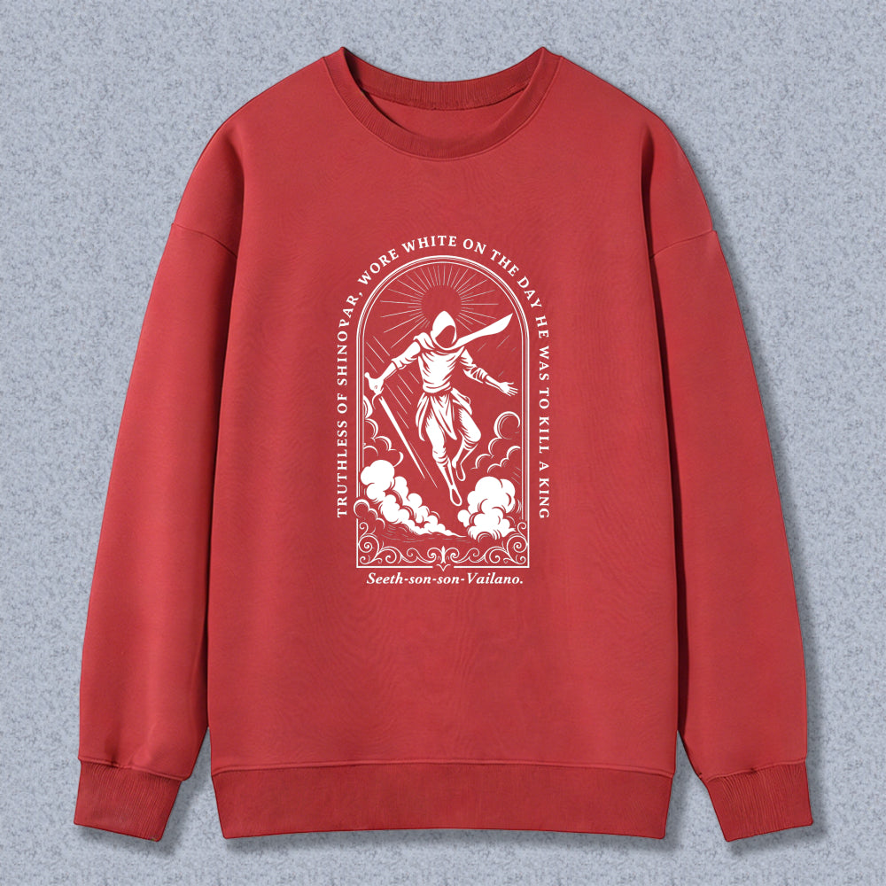 Wardrobecart Lord Of The Rings Frodo Baggins With Sword And Ring Design Unisex Classic Sweatshirt