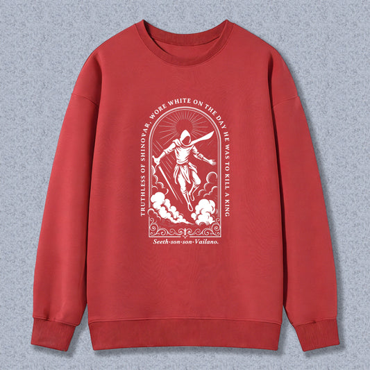 Wardrobecart Lord Of The Rings Frodo Baggins With Sword And Ring Design Unisex Classic Sweatshirt