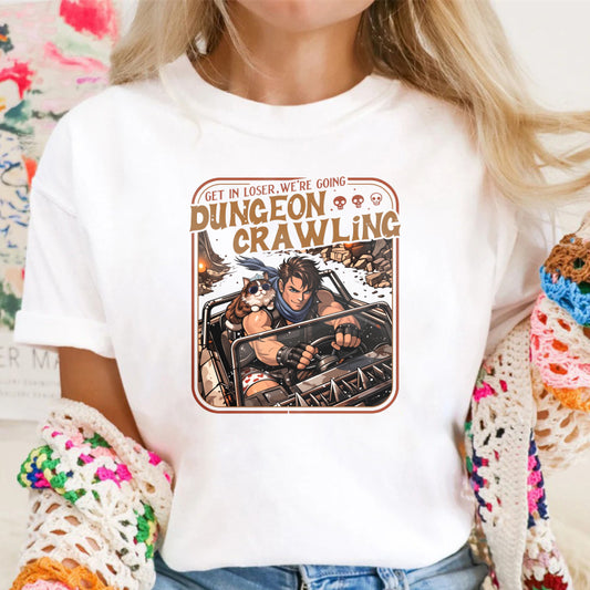 Dungeon Crawling Funny Gamer Fantasy Tee