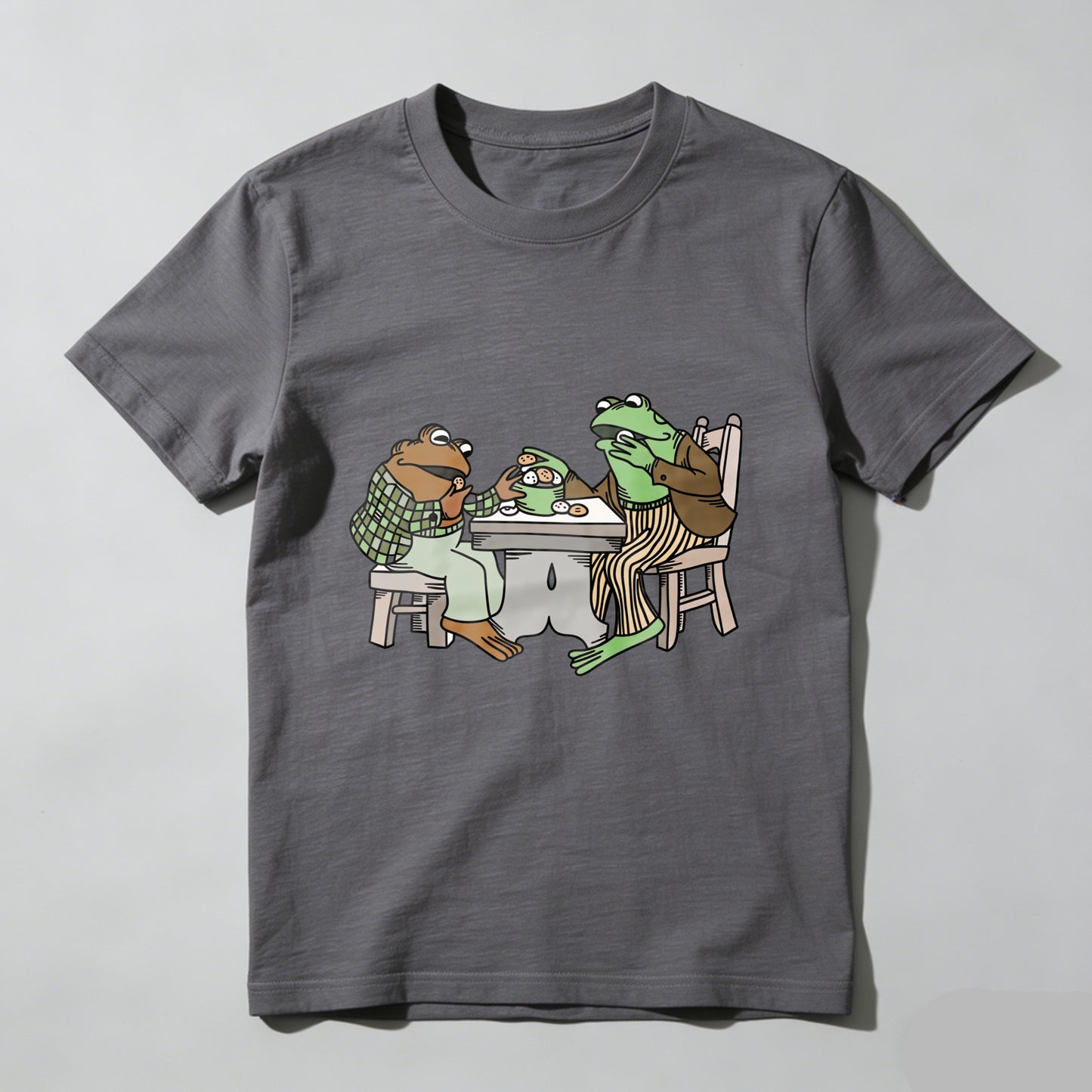 Wardrobecart Frogs Sitting At Table Eating Pizza Unisex Classic T-shirt