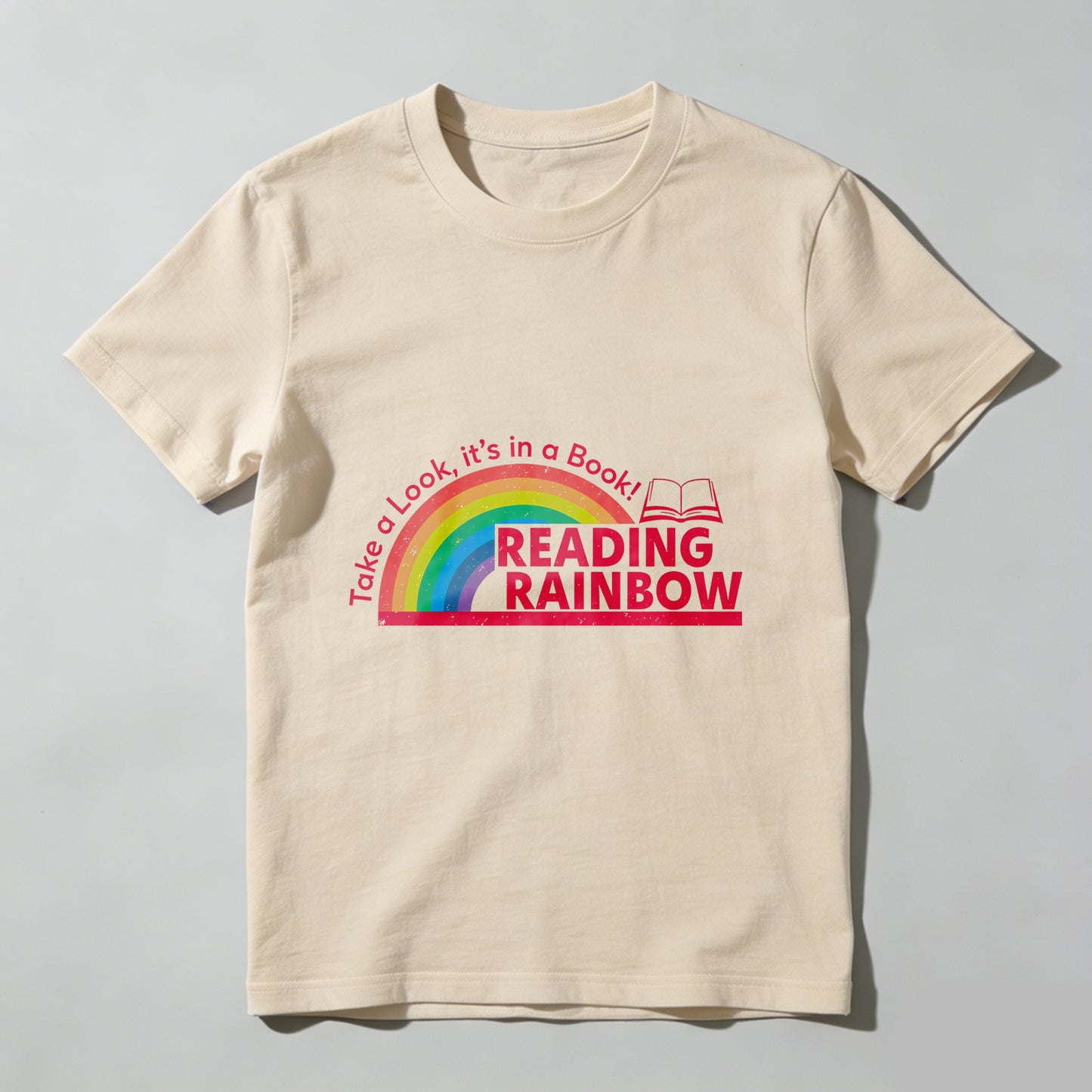 Wardrobecart Take A Look Its In A Book Reading Rainbow Unisex Classic T-shirt