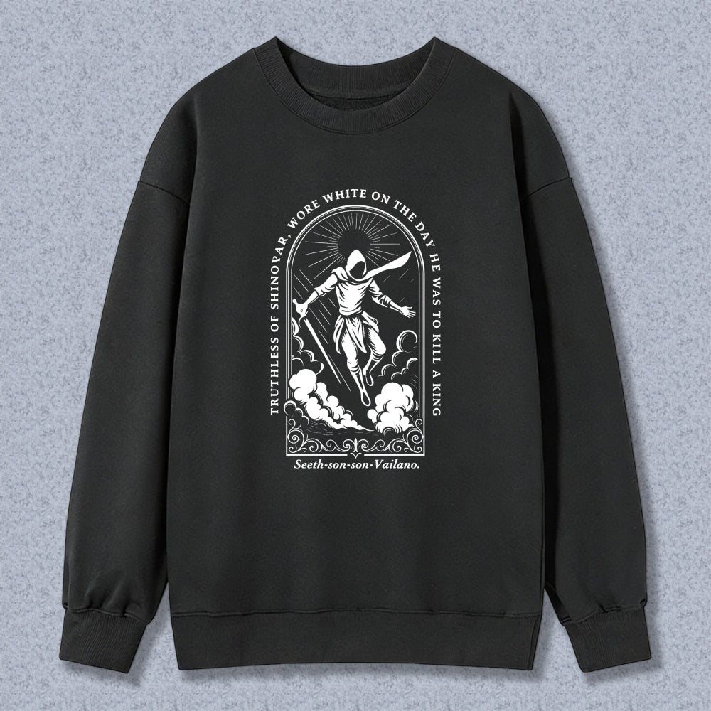 Wardrobecart Lord Of The Rings Frodo Baggins With Sword And Ring Design Unisex Classic Sweatshirt