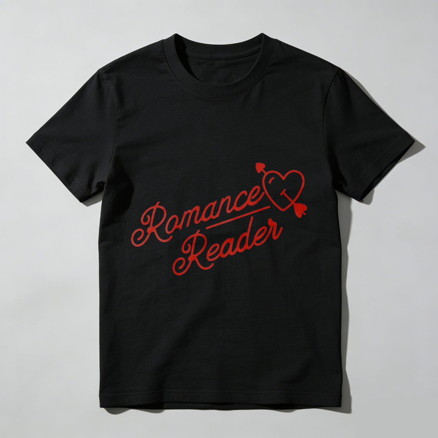 Wardrobecart Romance Reader Heart Arrow Design Unisex Classic T-shirt