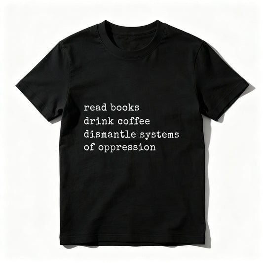 Wardrobecart Read Books Drink Coffee Dismantle Systems Of Oppression Unisex Classic T-shirt