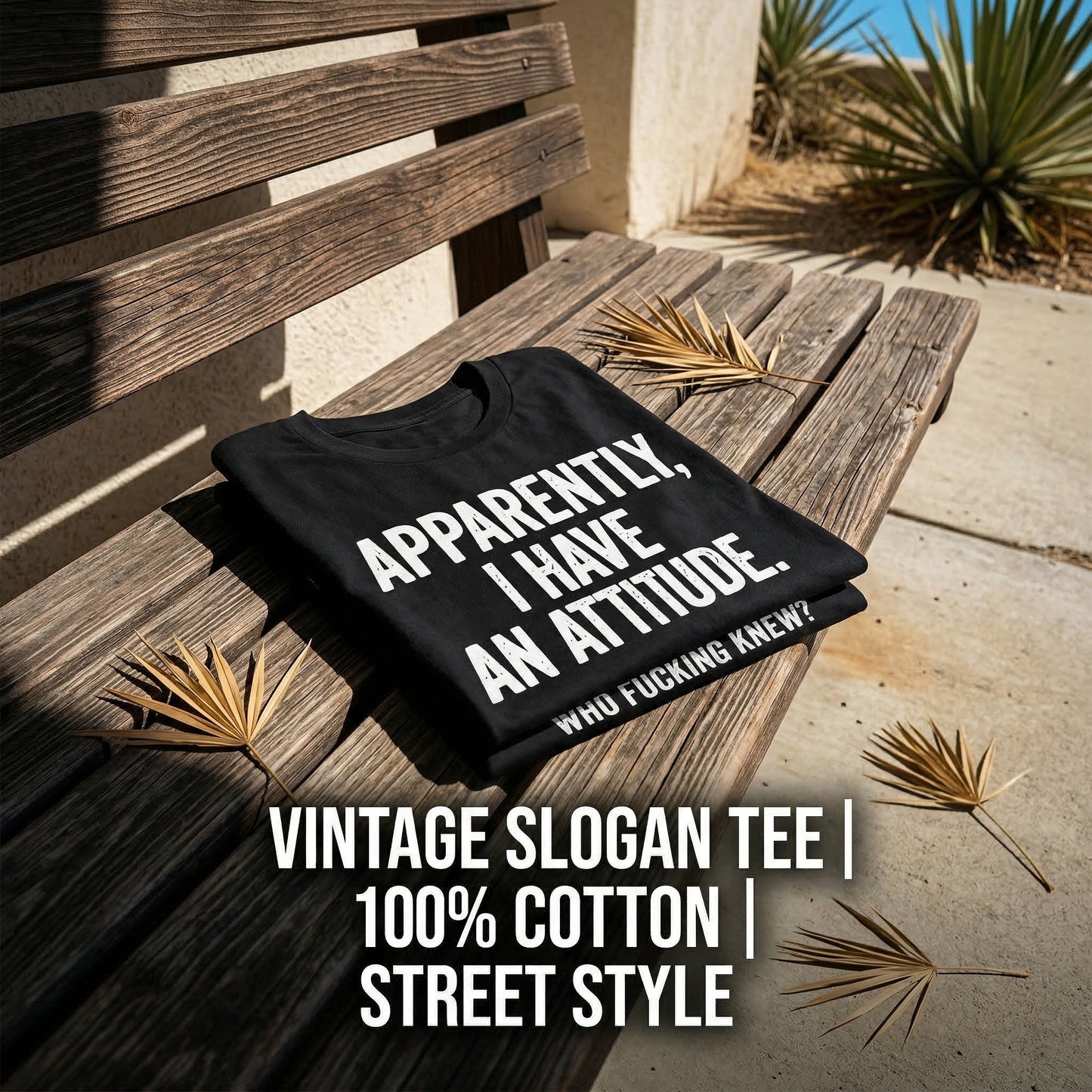 Apparently I Have An Attitude Who Fucking Knew Pure Cotton Short Sleeve T Shirt