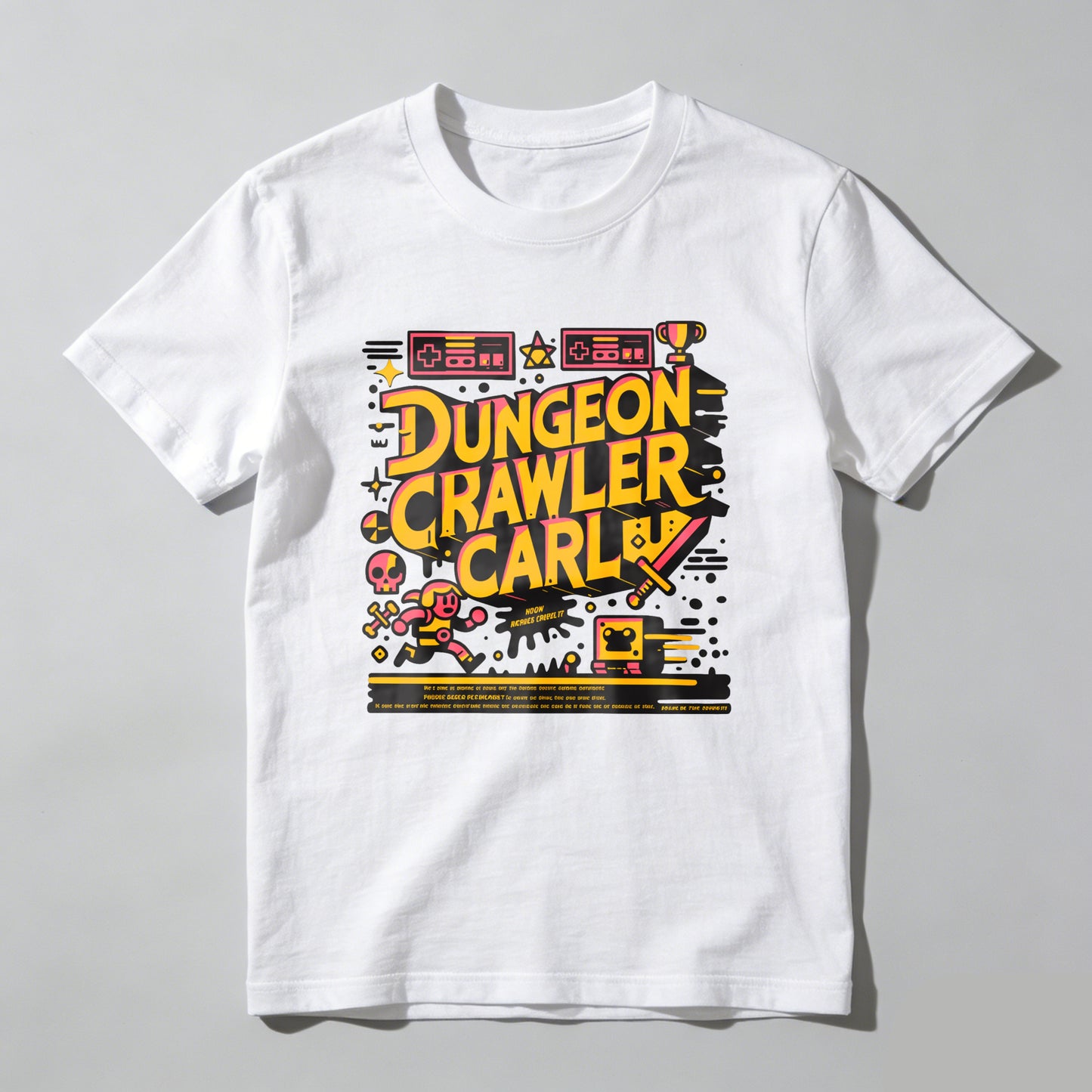 Wardrobecart Dungeon Crawler Carl Game Art Design Unisex Classic T-shirt