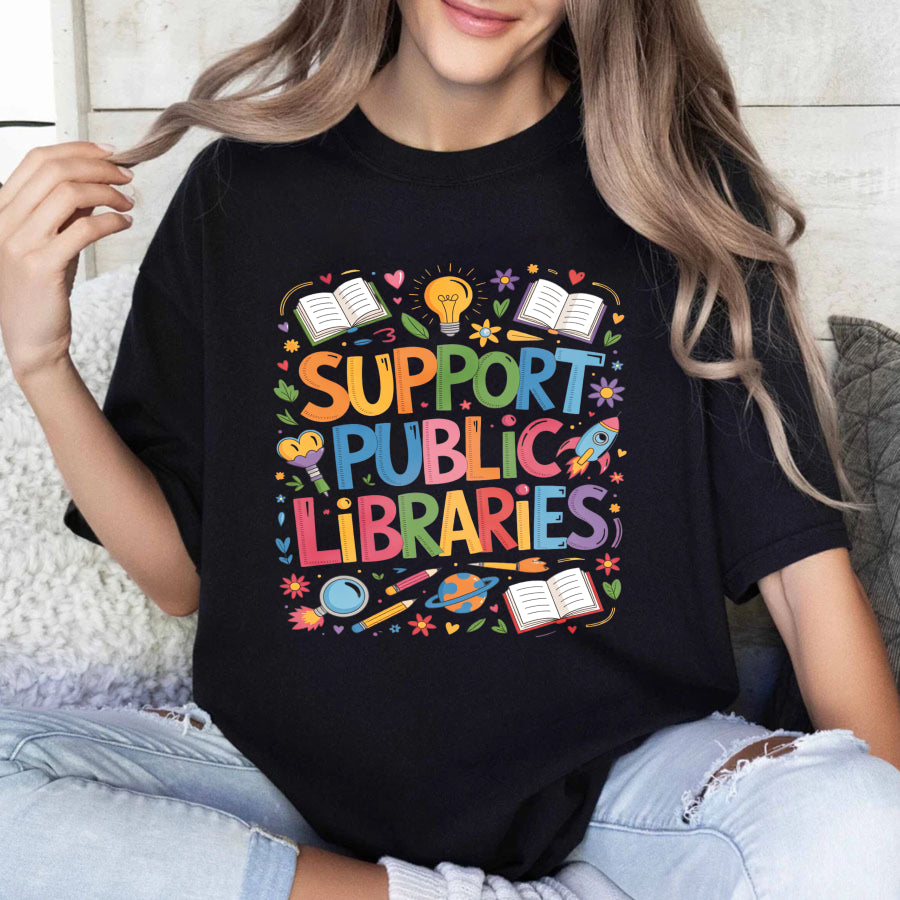 Wardrobecart Support Public Libraries Unisex Classic T-shirt