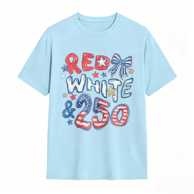 Red White and 250 Comfort Colors 4th of July T-shirt