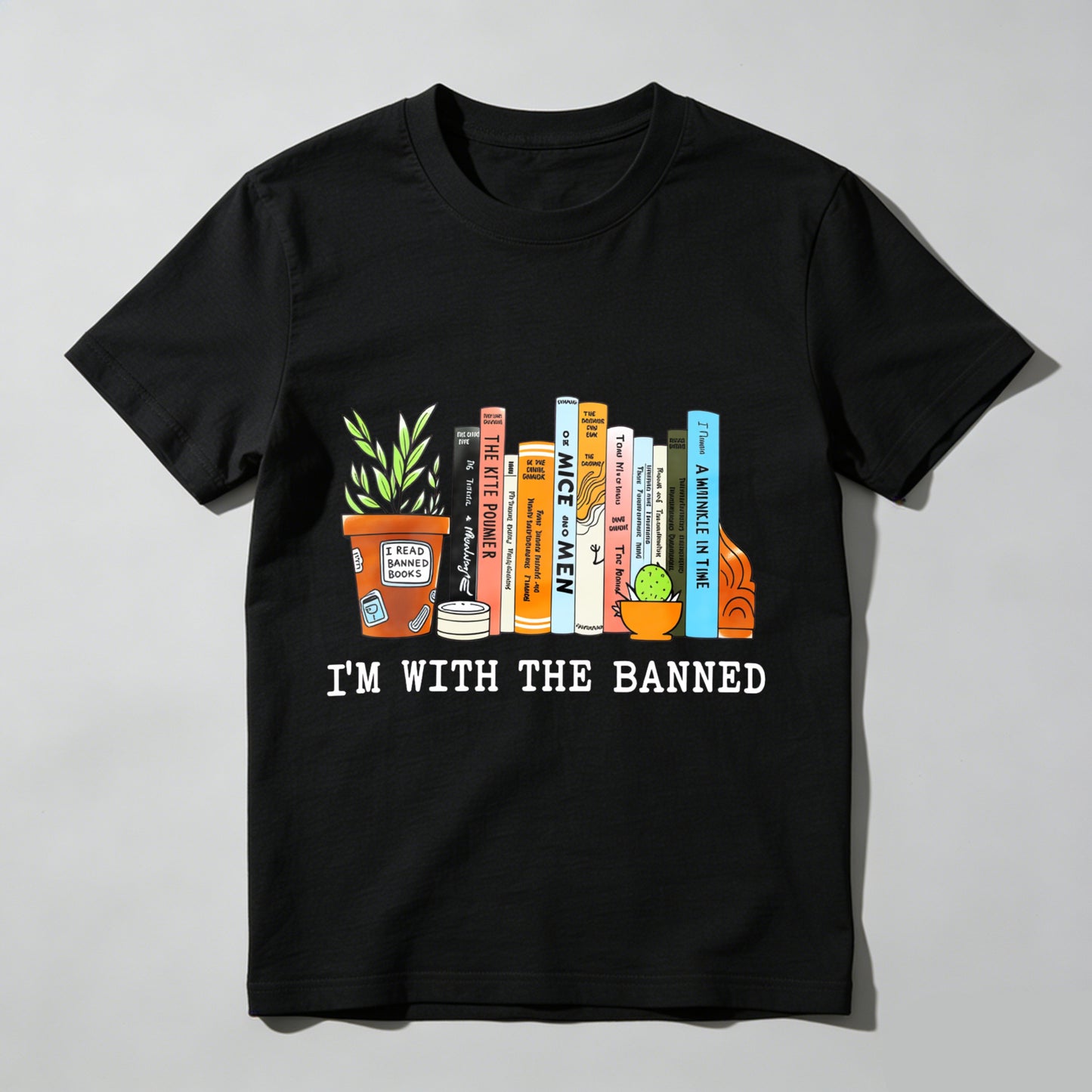 Wardrobecart I'm With The Banned Books Shelf Unisex Classic T-shirt