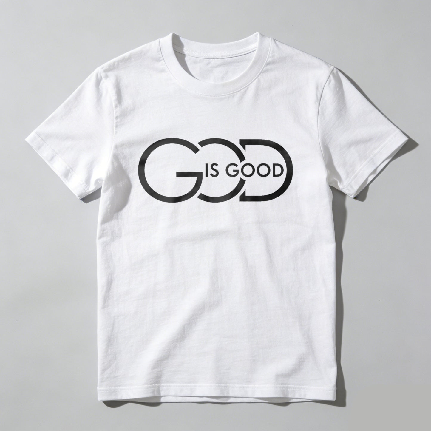 God Is Good T Shirt Made In Usa Christian Faith Statement Black Cotton Tee For Men Women Unisex Apparel