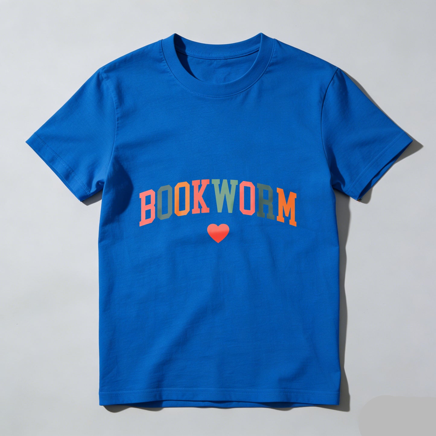 Wardrobecart Bookworm Heart Print Design Unisex Classic T-shirt