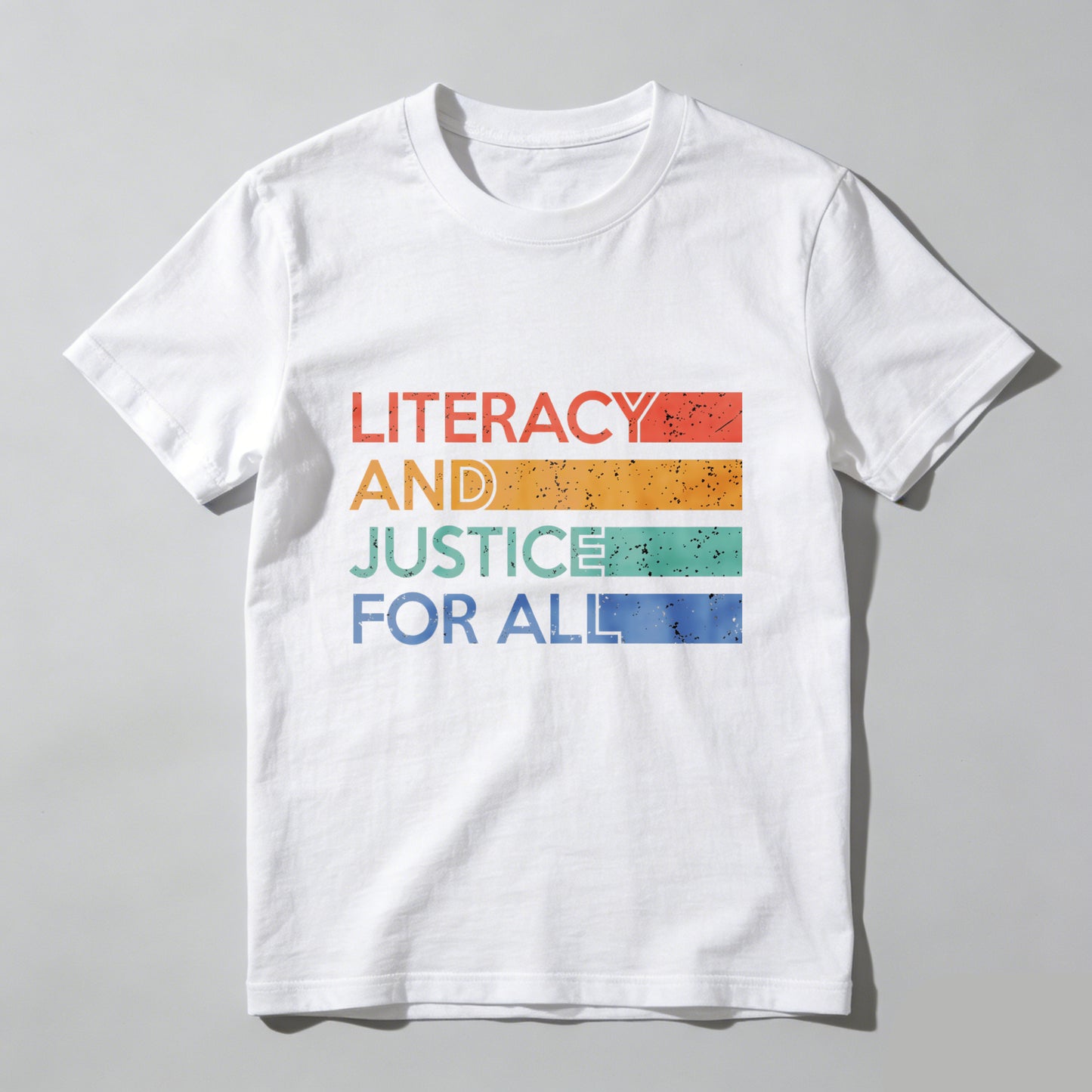Wardrobecart Literacy And Justice For All Unisex Classic T-shirt
