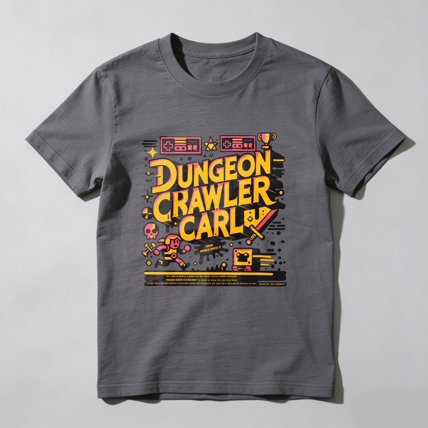Wardrobecart Dungeon Crawler Carl Game Art Design Unisex Classic T-shirt