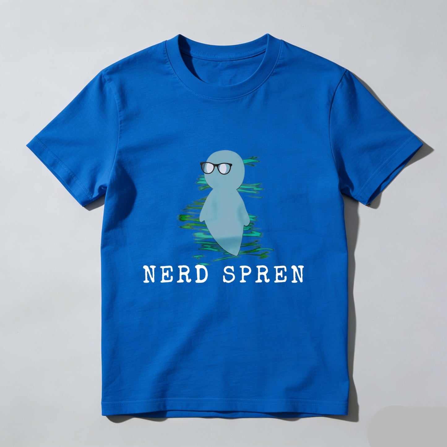 Wardrobecart Nerd Spren With Glasses And Water Ripple Effect Unisex Classic T-shirt