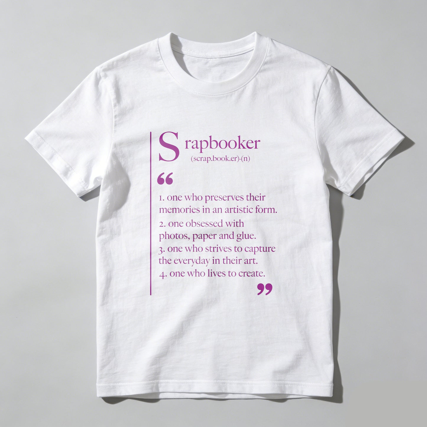 Wardrobecart Scrapbooker Definition Artistic Memory Keeper Creator Unisex Classic T-shirt
